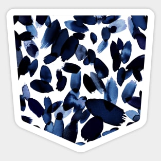 Pocket - WATERCOLOR PETAL STAINS INDIGO Sticker